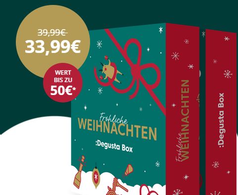 Degustabox: Adventskalender mit 24 Köstlichkeiten für 33,99 statt 39,99 Euro