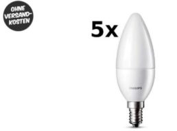 Dealclub: Fünferpack LED-Birnen von Philips für 19,95 Euro frei Haus