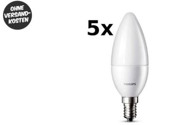 Fünferpack LED-Birnen von Philips für 19,95 Euro frei Haus