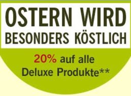 Lidl: 20 Prozent Rabatt auf bereits reduzierte Deluxe-Artikel