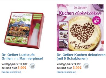 Terrashop: Kochbücher von Dr. Oetker mit Beigaben ab 2,99 Euro frei Haus