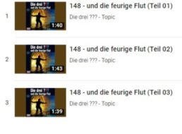 Gratis: "Die drei ??? und die feurige Flut" im Stream bei Youtube