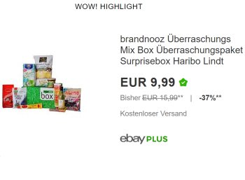 Brandnooz: Überraschungsbox im Wert von 18 Euro für 9,99 Euro frei Haus