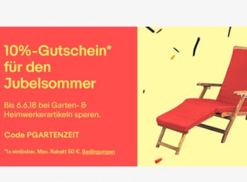 Ebay 10 Prozent Garten Rabatt Auch Fur Heimwerker Artikel