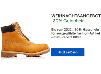 Ebay: 30 Prozent Mode-Rabatt auf Tausende Artikel für wenige Tage