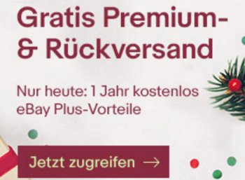 Ebay Plus: Jahresmitgliedschaft gratis am Nikolaustag