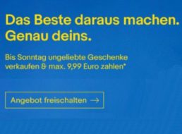 Ebay: Weihnachtsgeschenke für maximal 9,99 Euro Gebühr verkaufen