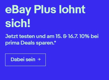 Ebay: Prime-Day-Konter mit 10 Prozent Rabatt bis Dienstag abend