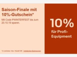 Ebay: 10 Prozent Rabatt auf "Profi-Equipment" für elf Tage