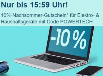 Ebay: 10 Prozent Rabatt auf Technik-Artikel für sechs Stunden