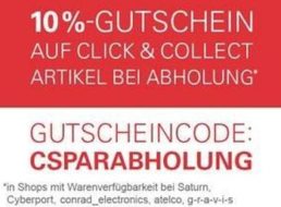 Ebay: Zehn Prozent Rabatt auf Elektronik-Artikel bei Filial-Abholung