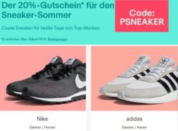 Ebay: Sneaker-Rabatt von 20 Prozent für zwei Wochen