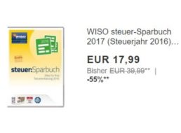 Ebay: "Wiso Steuer Sparbuch 2017" für 17,99 Euro frei Haus