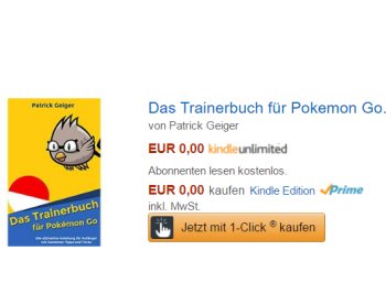 Gratis: eBook "Das Trainerbuch für Pokemon Go" zum Nulltarif bei Amazon