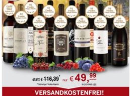 Ebrosia: Best-of-Weinpaket mit zwölf Flaschen für 49,99 Euro frei Haus