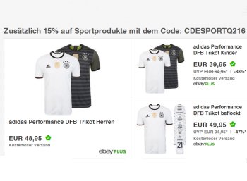 Knaller: EM-Trikot 2016 für 41,61 Euro frei Haus, Kindertrikot für 33,96 Euro