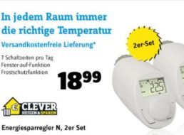 Conrad: Heizkörperthermostat-Set eQ-3 für 18,99 Euro frei Haus