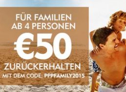 Expedia: 50 Euro Cashback für Familien-Urlaubsbuchungen