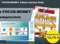 Focus Money: Fünf Ausgaben für rechnerisch 2,75 Euro frei Haus