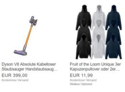 Fruit of the Loom: 3 Hoodies oder 2 Jacken für 11,99 Euro frei Haus