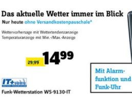 Conrad: Funk-Wetterstation WS-9130-IT für 14,99 Euro frei Haus