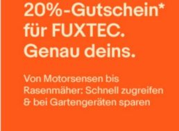 Ebay: Gartenartikel von Fuxtec für kurze Zeit mit 20 Prozent Rabatt