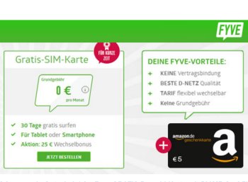 Knaller: 7,50 Euro geschenkt durch Prepaid-Dreierpaket mit je 500 MByte 