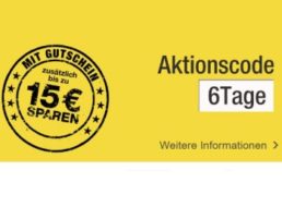 Galeria Kaufhof: Bis zu 15 Euro Rabatt beim neuen Sechs-Tage-Rennen