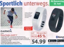 Lidl: Garmin Vivofit 3 mit Bluetooth und App-Support für 54,99 Euro