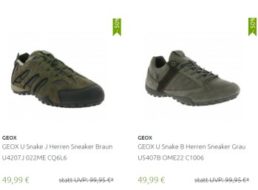 Outlet46: Atmungsaktive Schuhe von Geox ab 49,99 Euro frei Haus