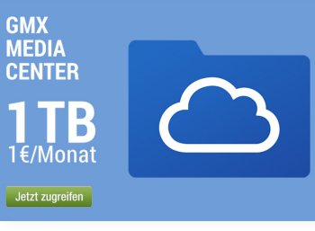 GMX: Ein TByte Cloudspeicher auf deutschen Servern für ein Euro im Monat