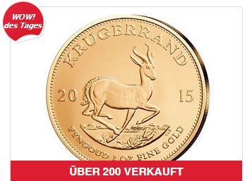 Krügerrand zum tagesaktuellen Goldpreis ohne Aufschlag