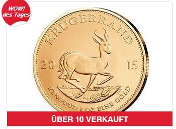 Krügerrand 2015 zum Spotpreis