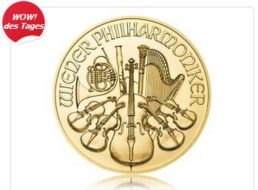 Wieder da: Goldmünze Wiener Philharmoniker zum Schnäppchenpreis