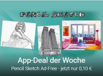 Schnäppchen-App: "Pencil Sketch Ad-Free" für zehn Cent statt zwei Euro