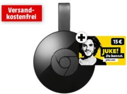 Mediamarkt: Google Chromecast mit Juke-Gutschein für effektiv 24 Euro