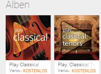 "Play: Classical Tenors" mit neun MP3s zum Gratis-Download