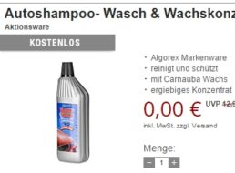 Gratis: Autoshampoo & Reiseapotheke bei Druckerzubehoer.de