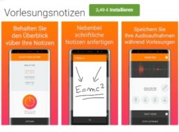 Gratis: App "Vorlesungsnotizen" für kurze Zeit zum Nulltarif