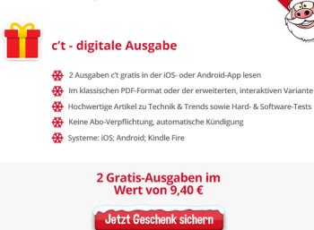 Gratis: Zwei Gratis-Ausgaben der "ct" im Heise-Adventskalender