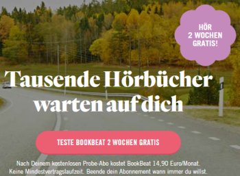 Gratis: Hörbuch-Flatrate von Blockbeat zwei Wochen zum Nulltarif