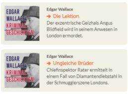 Gratis: Edgar-Wallace-Hörbücher bei Vorleser.net zum Download