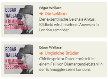 Gratis: Edgar-Wallace-Hörbücher bei Vorleser.net zum Download