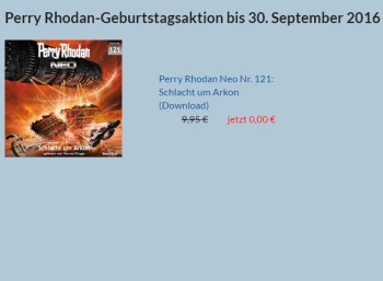 Gratis-Hörbuch: Perry Rhodan Nr. 121 mit sechs Stunden Laufzeit zum Nulltarif