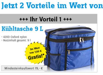 Kühltasche zur Conrad-Bestellung geschenkt