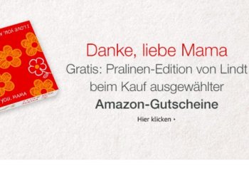 Gratis: Lindt-Pralinen zum Amazon-Gutschein geschenkt