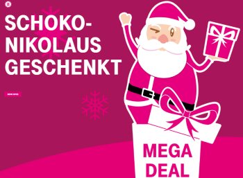 Gratis: Schokoladen-Nikolaus für Telekom-Kunden zum Nulltarif frei Haus