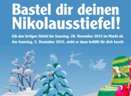 Globus: Nikolausstiefel basteln und gratis befüllen lassen