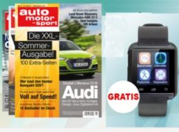 Noch verfügbar: Sechs Ausgaben der "auto motor und sport" mit Smartwatch