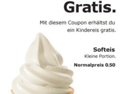 Gratis: Softeis bei Ikea zum Nulltarif im Juli und August